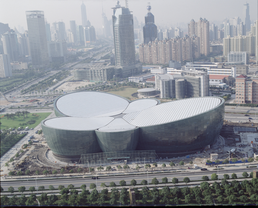  Shanghai Oriental Art Centre top angle view 